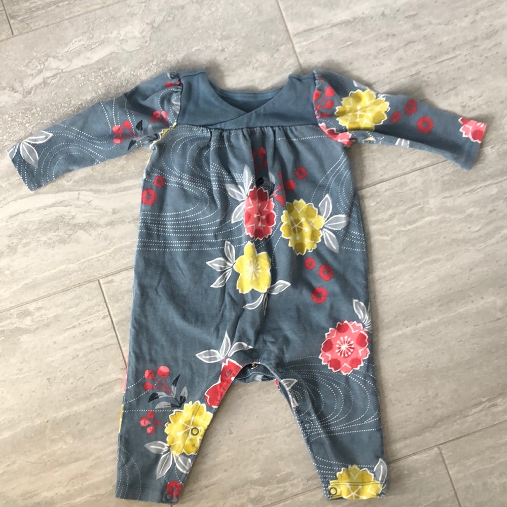 Adorable Tea Collection Baby Girl Romper